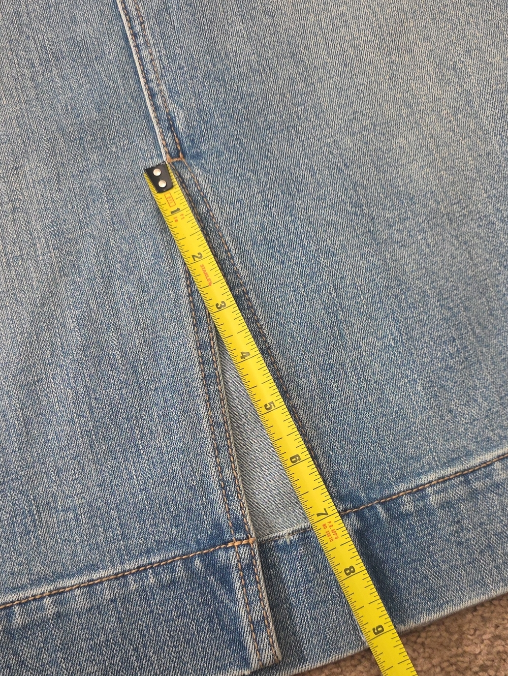 Draper James Light Blue Denim Button-Front Pencil Skirt Size 6 - Picture 6 of 6
